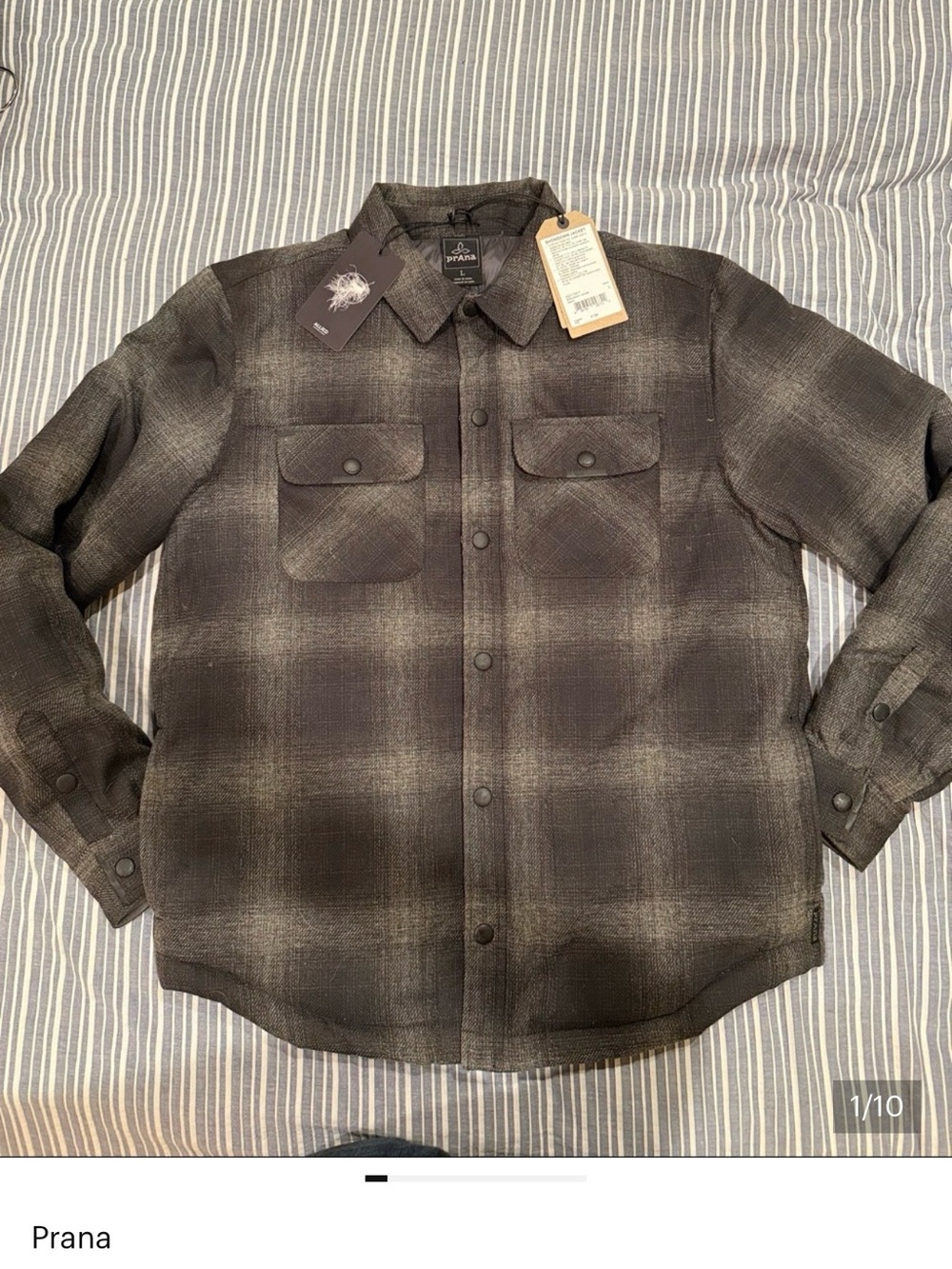 ISO ISO !!!!! Prana Men's Showdown Jacket in Gravel size Medium